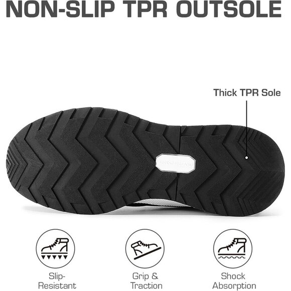 Women’s Brown Waterproof Lace Up Anti-Slip Warm Snow Booties Sneakers - Picture 4 of 6